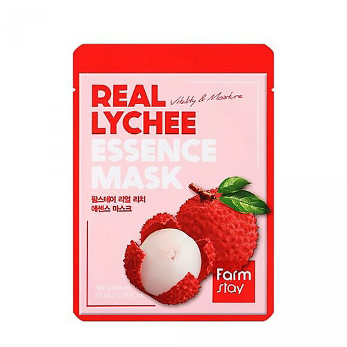 Farm Stay Real Lychee Essence Mask Тканевая маска с экстрактом личи, 23мл