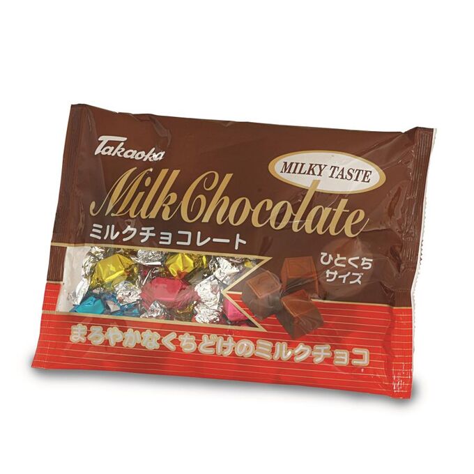 BOURBON Конфеты молочный шоколад MILK Chocolate, пакет 160г, TM Takaoka