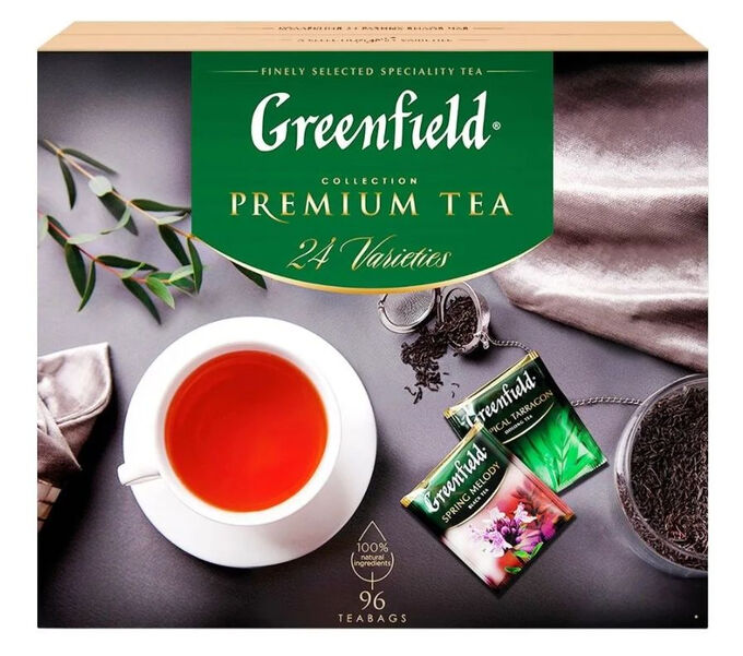 Greenfield Гринфилд набор коллекция чая и чай нап. 24 вида по 4 пак. 167,2г. № 1782-08