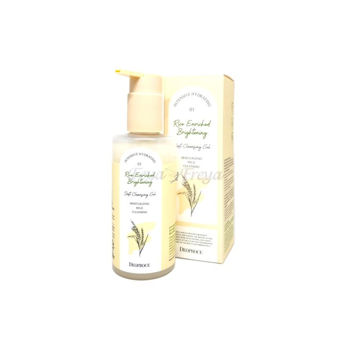 DEOPROCE RICE ENRICHED BRIGHTENING SOFT CLEANSING GEL 200ml Мягкий увлажняющий очищающий гель с экстрактом риса 200мл
