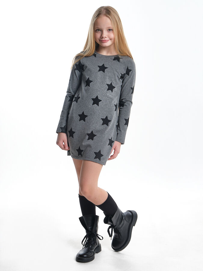 Mini Maxi Платье со звездами (98-116см) UD 4333-1(2) графит