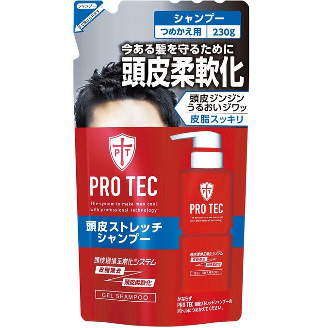 Lion Мужской увлажняющий шампунь Pro Tec против перхоти с охлаждающим эффектом 230мл, мягкая упаковка/Япония