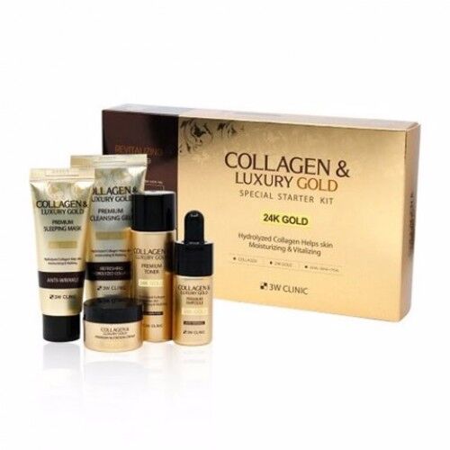 3W Clinic 3W Набор &quot;COLLAGEN &amp; LUXURY GOLD SPECIAL STARTER KIT&quot;