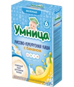 Каша Молочная Рисово-кукурузная с бананом с 6 мес. 200 гр.