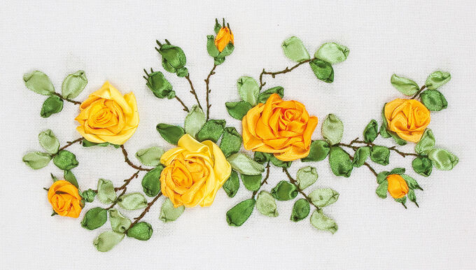 фирма ГАММА Набор для вышивания &quot;PANNA&quot; C-1089 &quot;Желтые розы&quot; 33.5 х 20 см