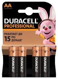 Батарейки DURACELL PROFESSIONAL AA 4 пальчиковые