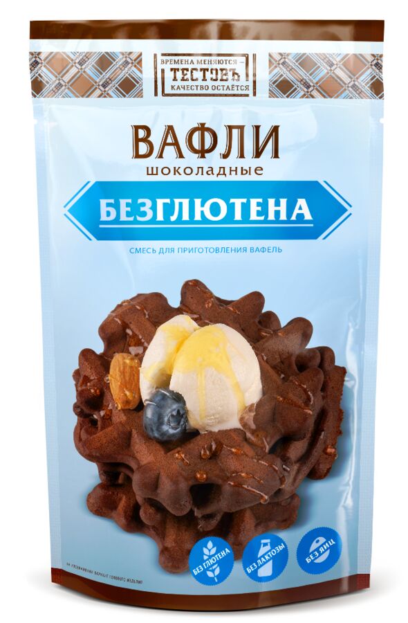 Товарный знак отсутствует Смесь для приготовления шоколадных вафель, без глютена