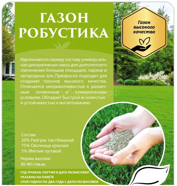 Семена для Сибири Газон Робустика 250 гр (СдС)