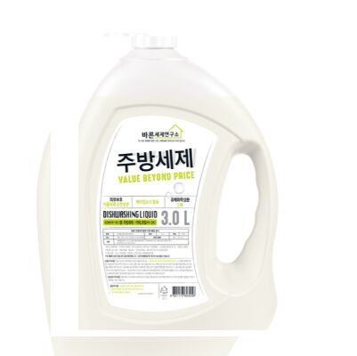 MUKUNGHWA Жидкость для мытья посуды (с содой и растительными экстрактами) &quot;Good Detergent Laboratory&quot; 3 л, канистра 4