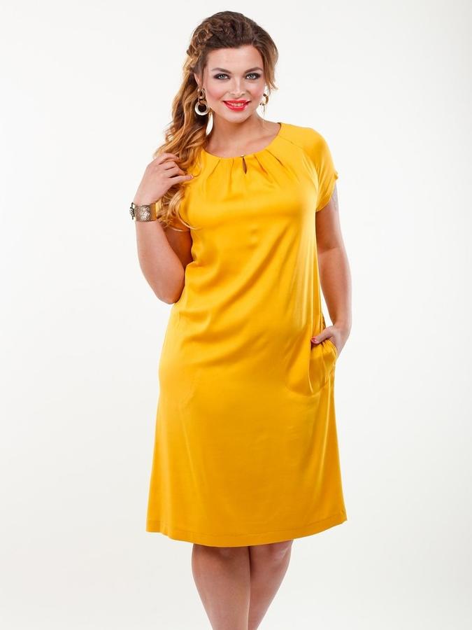 Желтое платье для женщины 40 лет