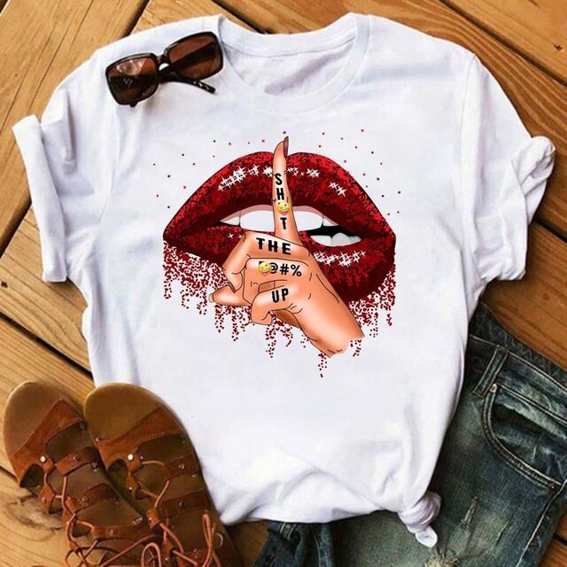 Принт губы