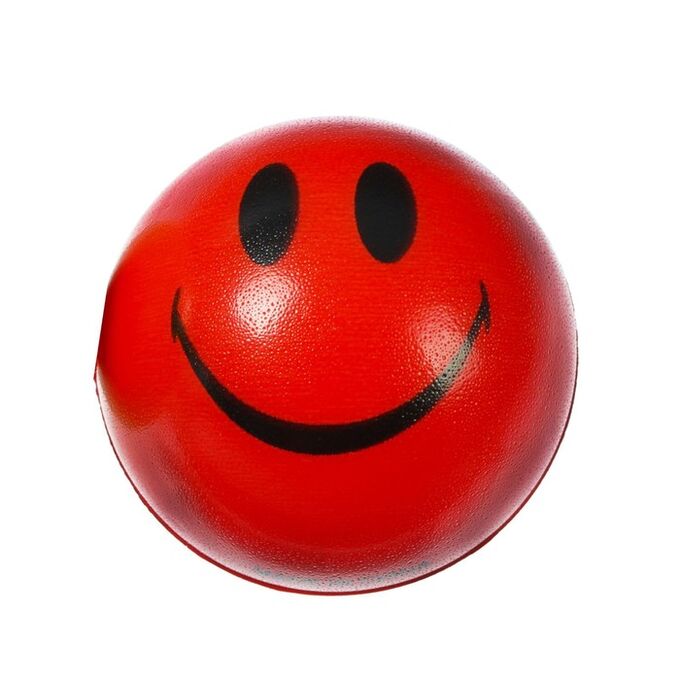 СИМА-ЛЕНД Мяч «Смайлик», мягкий, 4,5 см, цвета МИКС