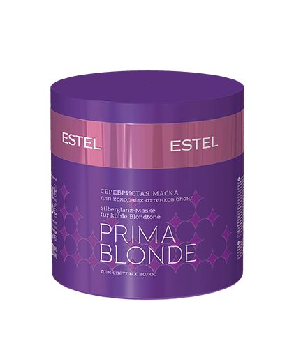 ESTEL PROFESSIONAL Серебристая маска для холодных оттенков блонд ESTEL PRIMA BLONDE, 300 мл