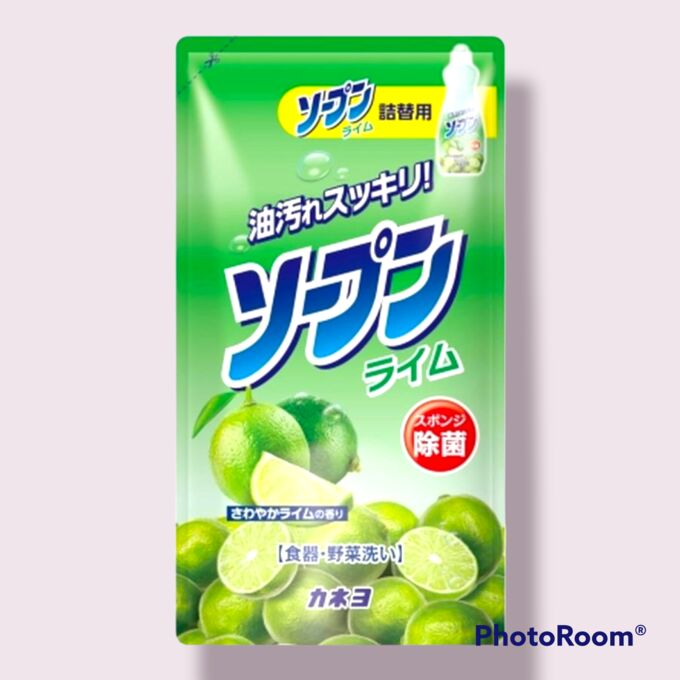 Жидкость для мытья посуды «Kaneyo - Свежий лайм» 500 мл (мягкая упаковка)