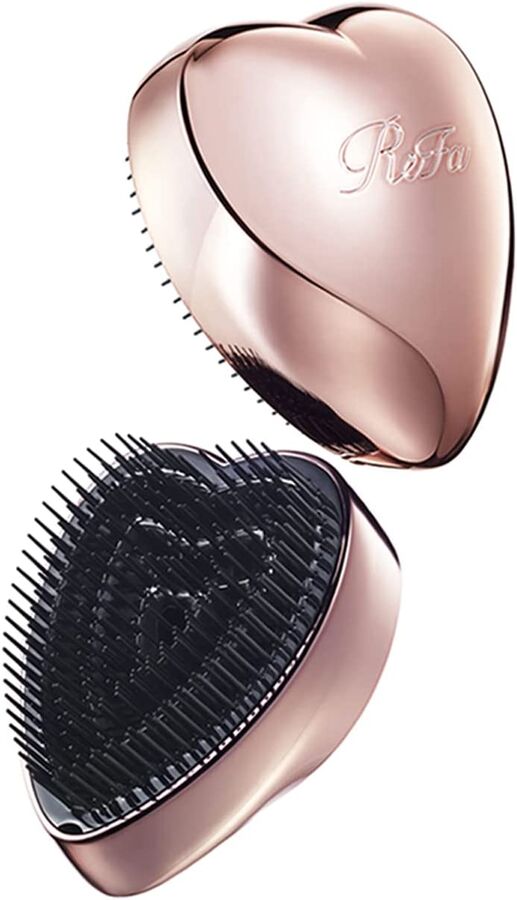 REFA Heart Brush - массажная щетка для мягкого расчесывания волос розовое золото