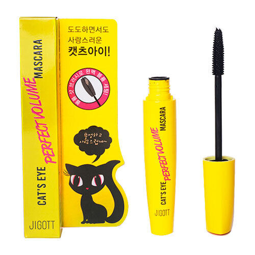 JIGOTT Тушь для ресниц «объем» - Cat&#039;s eye perfect volume mascara, 12г (желтая упаковка)