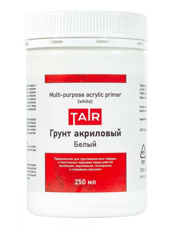 TAIR Грунт акриловый белый, 250 мл
