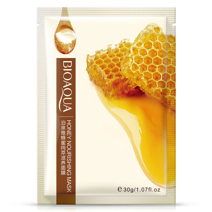 BioAqua Маска-салфетка для лица с экстрактом меда