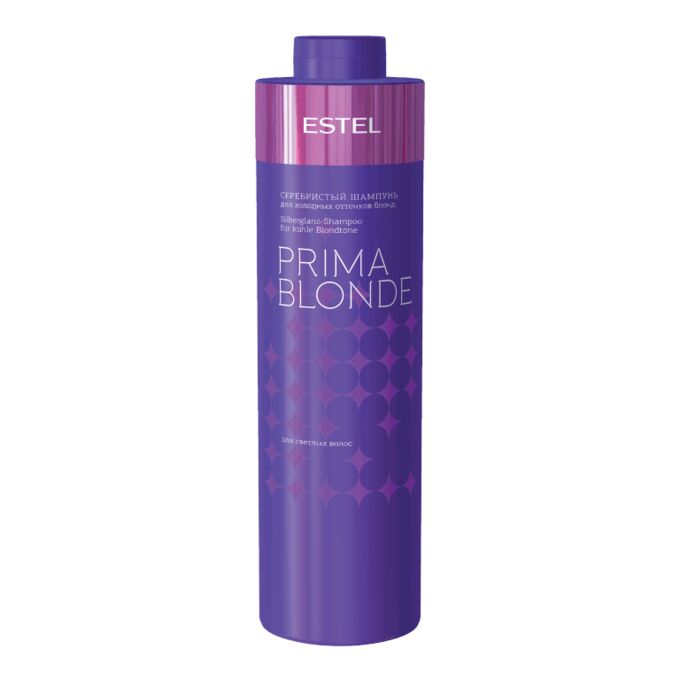 ESTEL PROFESSIONAL Серебристый шампунь для холодных оттенков блонд PRIMA BLONDE, 1000 мл