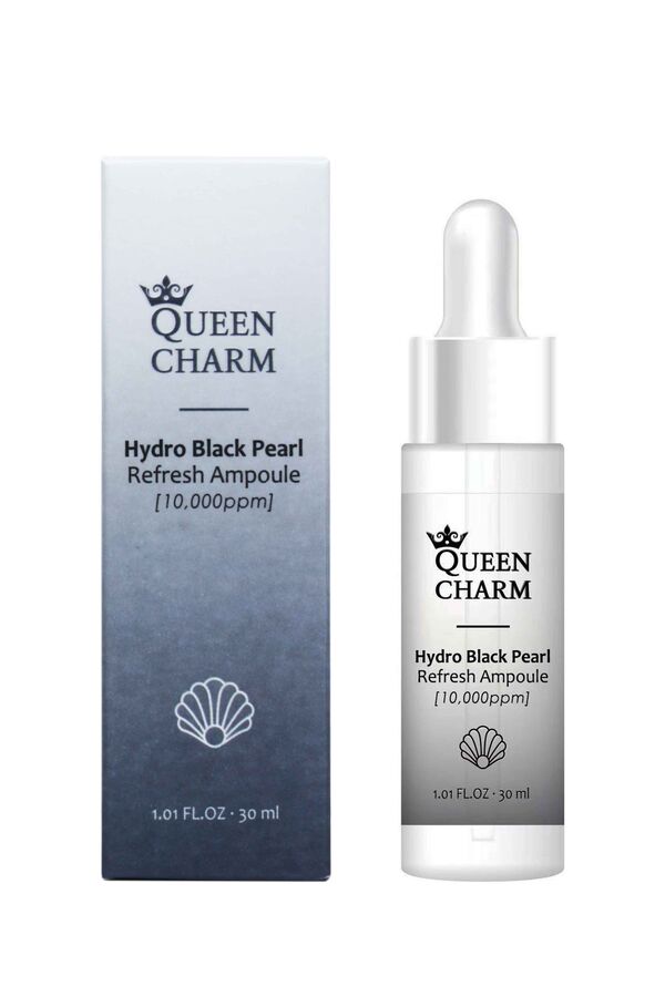 QUEENCHARM QUEEN CHARM. Ампульная сыворотка для лица омолаживающая с экстрактом чёрного жемчуга 1%, 30 мл-1