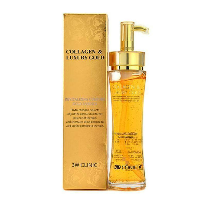 3W Clinic 3W Эссенция с коллагеном и золотыми капсулами Collagen&amp;Luxury Gold 150мл