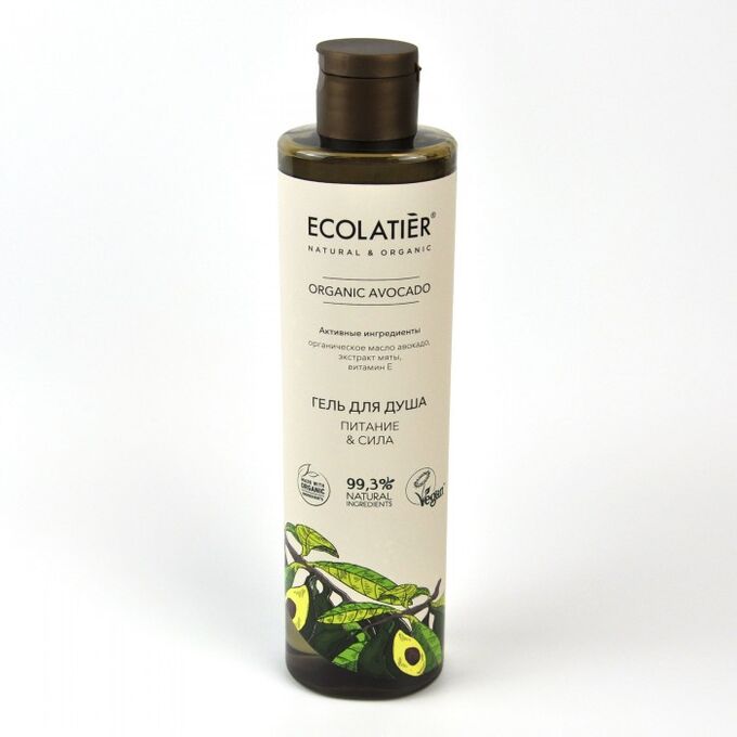 Гель для душа Ecolatier Green Питание &amp; Сила Серия Organic Avocado, 350 мл EXPS