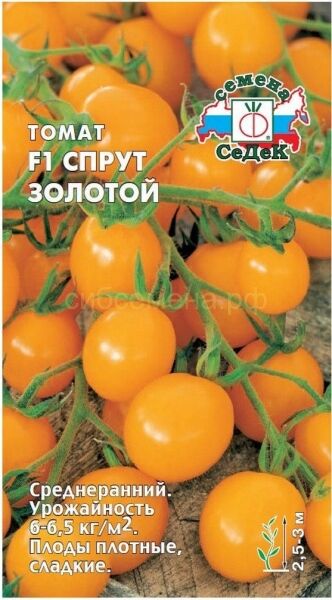 Семена для Сибири Томат Спрут Золотой F1 (Седек)