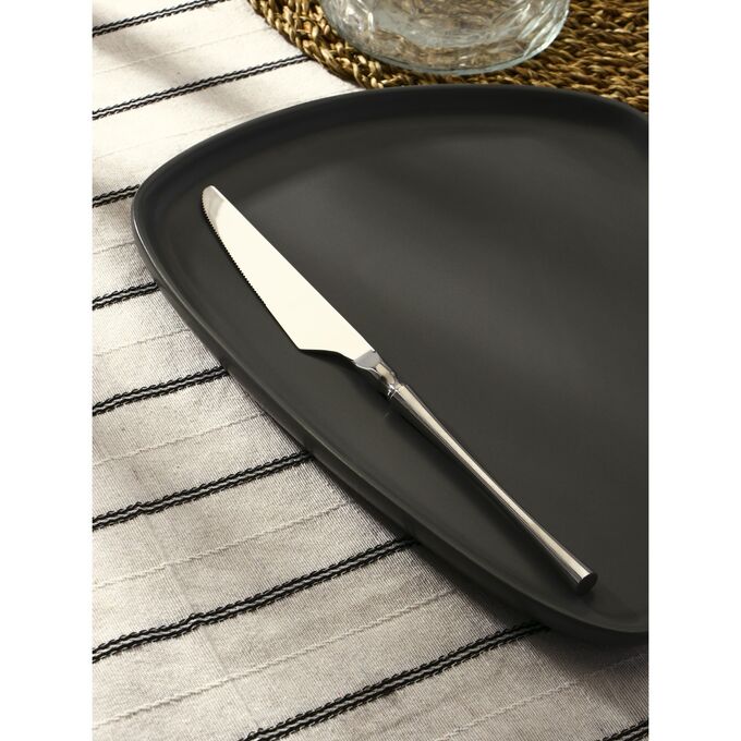 СИМА-ЛЕНД Нож столовый Magistro «Фьюжн», h=23,5 см, цвет серебряный