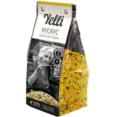 Крупа  &quot;Yelli&quot; кус-кус с ароматными травами 250г (1х12) (#15) Марокко (шк 5159)