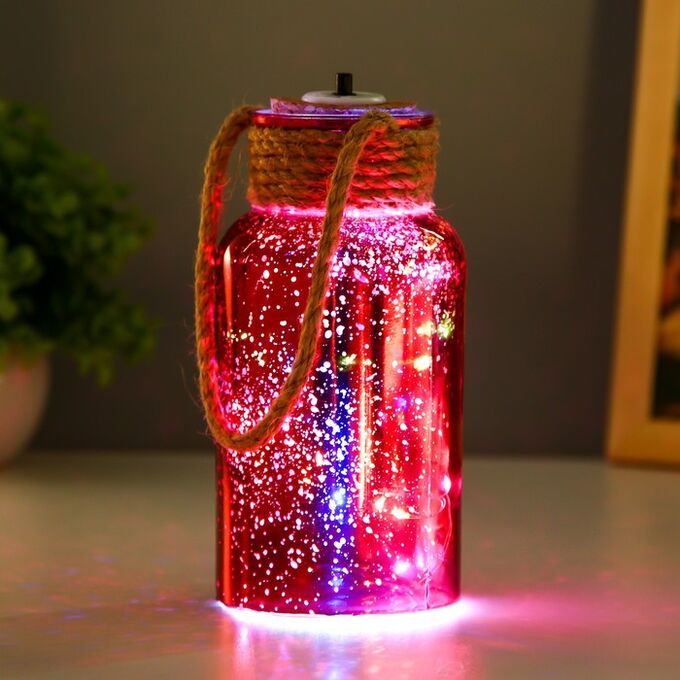 Фигурка светящаяся RISALUX «Ласси», LED-ночник, от батареек, красный 8x8x17 см