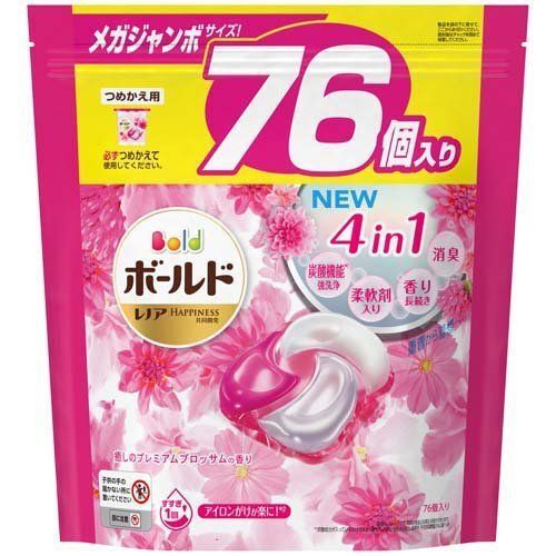 Procter&Gamble Bold Капсулы 22 шт для стирки белья, успокаивающий цветочный аромат 22 шт, Япония