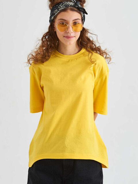 SMENA Футболка для девочки желтая, футболка женская желтая