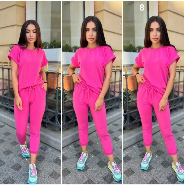 Костюм двухнить с надписью мята b39 SV