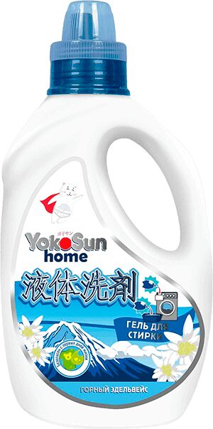 Гель для стирки YokoSun, ГОРНЫЙ ЭДЕЛЬВЕЙС, 2,1 л./8
