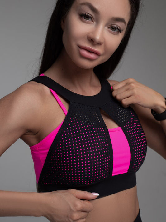 Mansen Топ Neon Perforation Pink №1