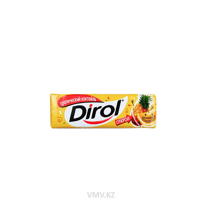 Жевательная резинка DIROL Тропический коктейль 3шт*13,6г