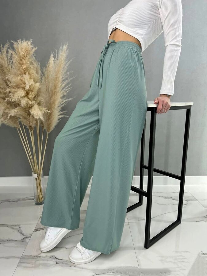 Женские широкие брюки/Брюки женские на резинке