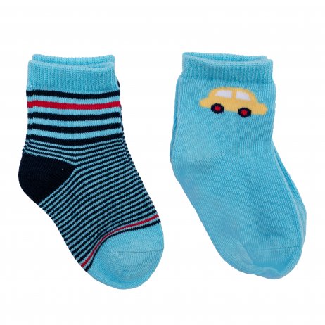 Голубые носки, 2 пары в комплекте для мальчика