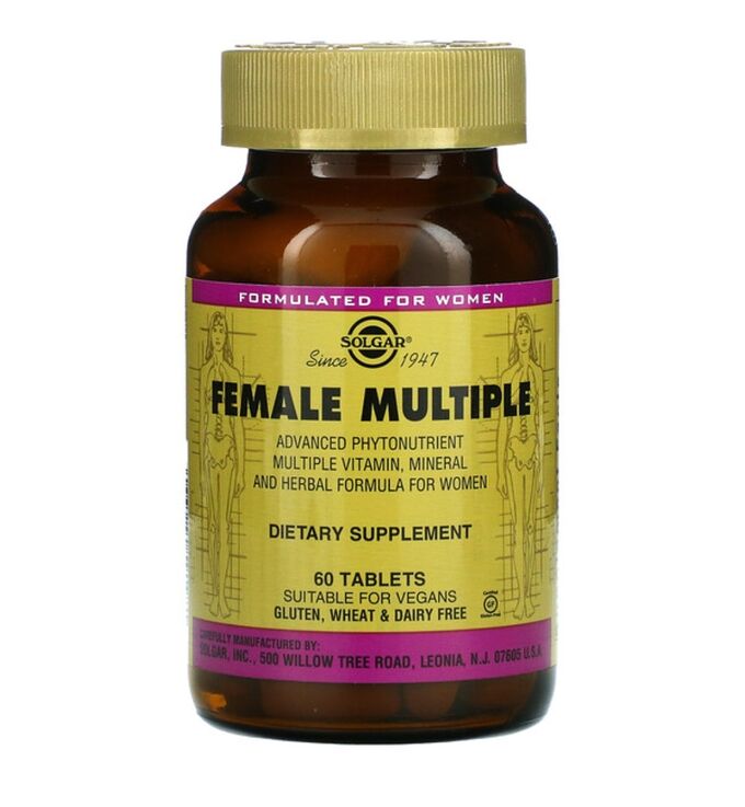 Solgar Female Multiple, 60 таблеток