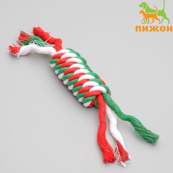 Пижон Игрушка канатная &quot;Плетёнка&quot;, малая, до19 см, 25-29 г, микс цветов