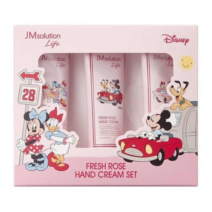 JMsolution Набор парфюмированных кремов для рук с ароматом роз Jm Solution X Disney Life Fresh Rose Hand Cream (Mickey &amp; Friends)
