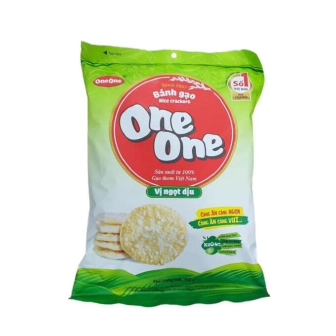 One One Food Рисовые крекеры One.One сладковато-солоноватые, 150гр