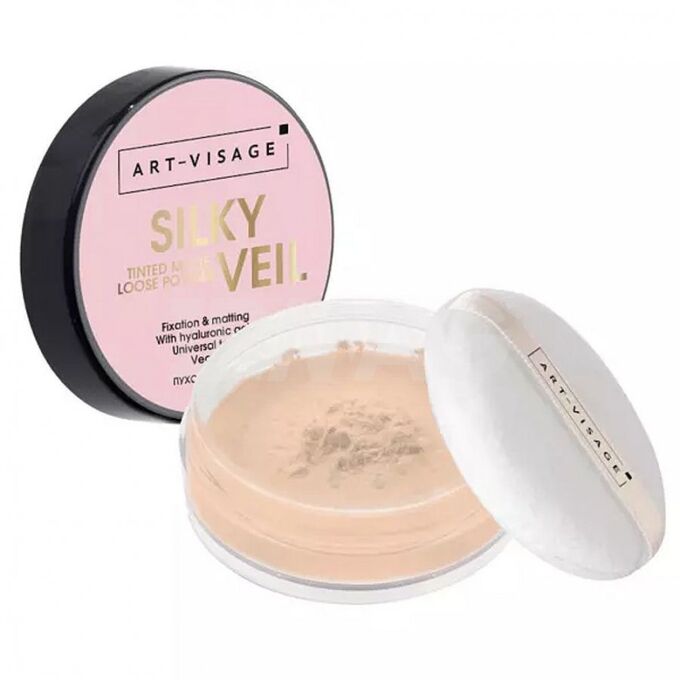 ART-VISAGE Пудра рассыпчатая SILKY VEIL 302 матирующая телесная