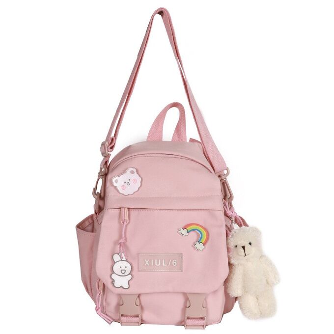 Маленький рюкзак - Милый многофункциональный для девочек-подростков, розовый