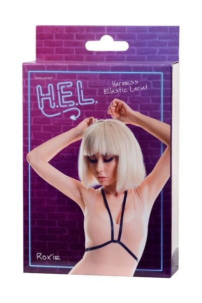 Товары для взрослых СТРЕП H.E.L. ROXIE, ТЕКСТИЛЬ, ЧЕРНЫЙ, OS