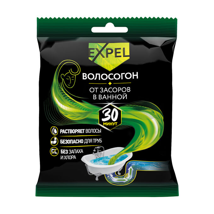 EXPEL® Средство для устранения засоров ОТ ВОЛОС 1,  саше 50г