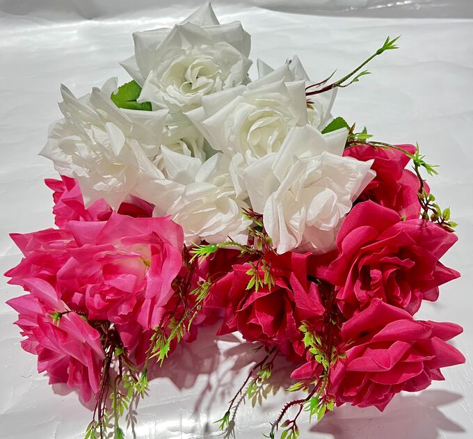 Artflowers-sib Букет роз с побегом н:63см