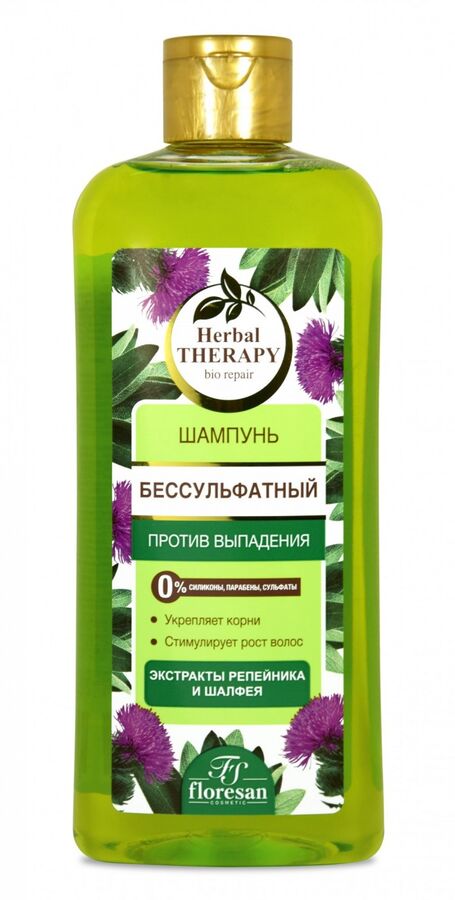 Floresan ФЛОРЕСАН Ф-738 Herbal Therapy Шампунь бессульфатный против выпадения 400 мл
