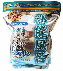 Konoburo Соль для принятия ванны освежающая с экстрактом морских водорослей и ментолом, 1кг