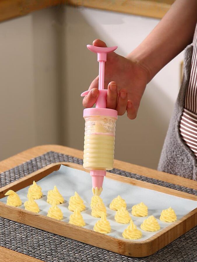 Nozzles Icing Syringe Decorating Set 4 насадками
